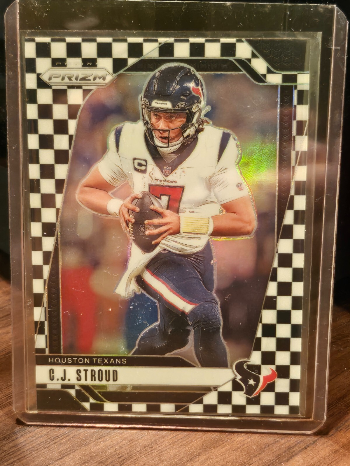 C.J. Stroud 2024 Panini Prizm Black & White Checkerboard Prizm #111 Texans