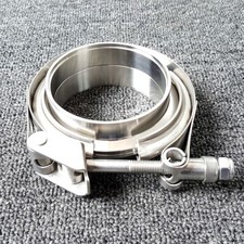 3 Quick Release Exhaust V Band Clamp2 Flanges Kit Stainless Steel 304 New 3 Quick Release Exhaust V Band Clamp2 Flanges Kit Stainless Steel 304 New