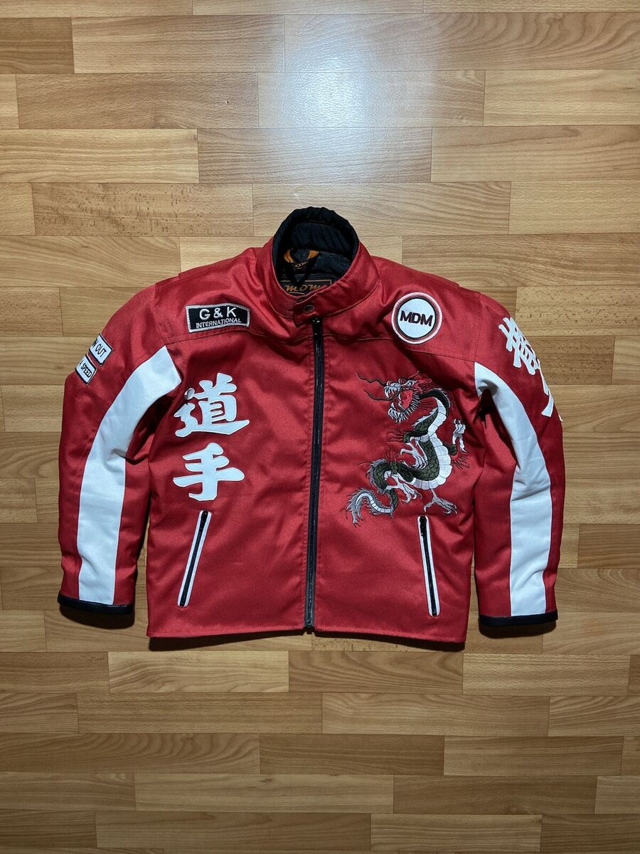 Vintage MDM Moto Jacket Racing Japanese Style Red Dragon | eBay Vintage MDM Moto Jacket Racing Japanese Style Red Dragon | eBay