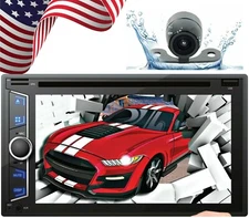 Audiotek AT-D76ML 2Din 6.2" Touchscreen Radio Mirror Link + Rear View Cam XV-20C