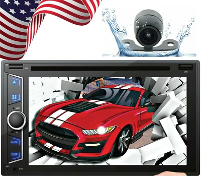 Audiotek AT-D76ML 2Din 6.2'' Touchscreen Radio Mirror Link + Rear View Cam XV-20C