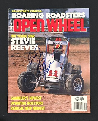 Stevie Reeves autographed 1992 Open Wheel Magazine USAC Midget Champion ...