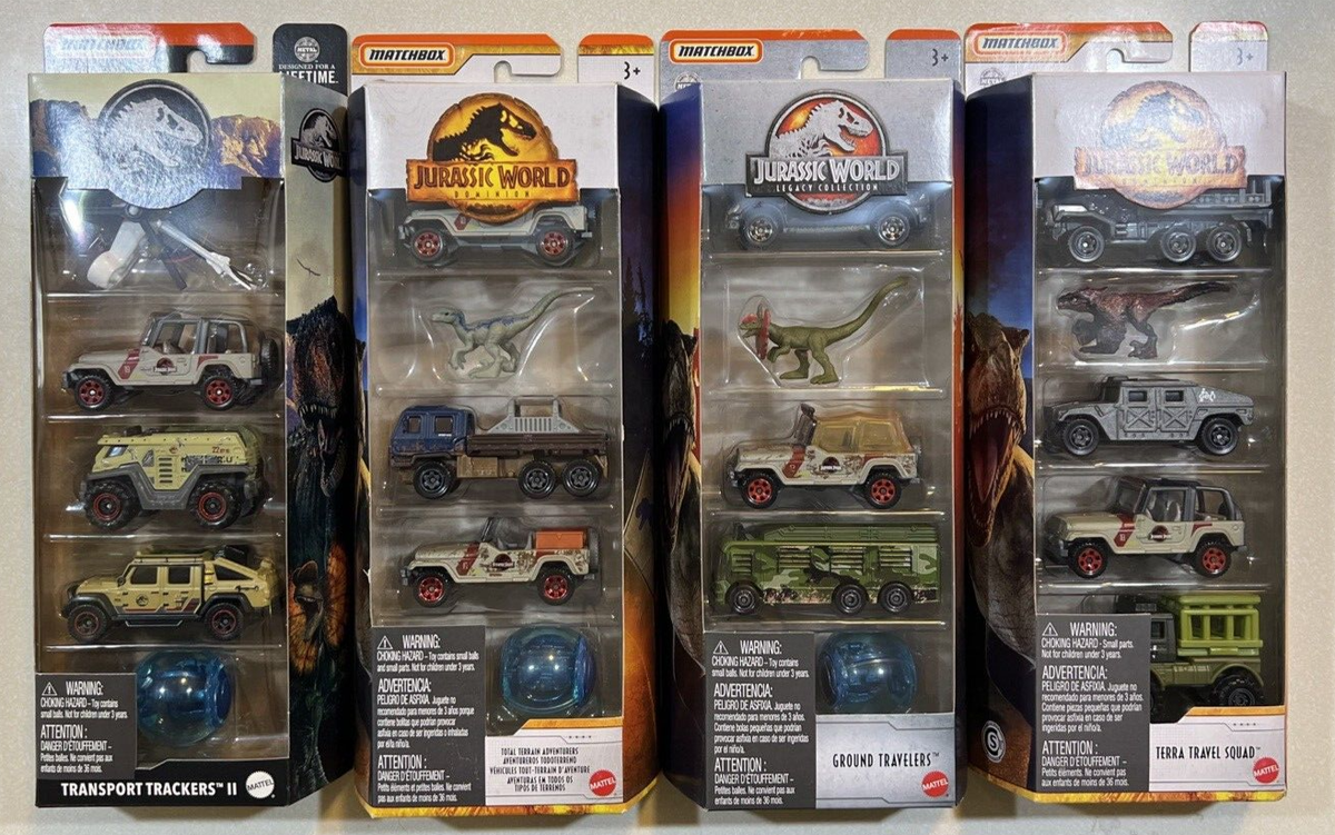 NEW 2024 Matchbox Jurassic World W/ Legacy Collection 5-Pack Lot Of