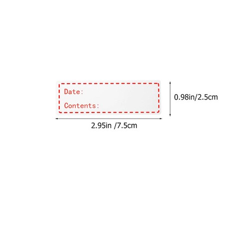  2 Rolls Lebensmittelaufbewahrungs -Tag -Aufkleber Zur Von Lebensmitteln - Bild 10 von 12