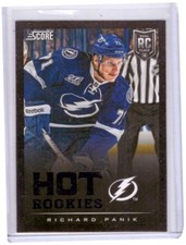 Richard Panik 2013-14 Panini Score Hot Rookies Black Parallel Card #603