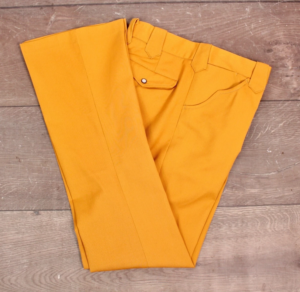 Polyester Yellow Original Vintage Pants for Men for sale | eBay