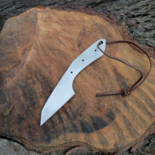 7.5 Inches Handmade D2 Steel Blade Kiridashi Knife Blank Blade With Sheath - Picture 8 of 9