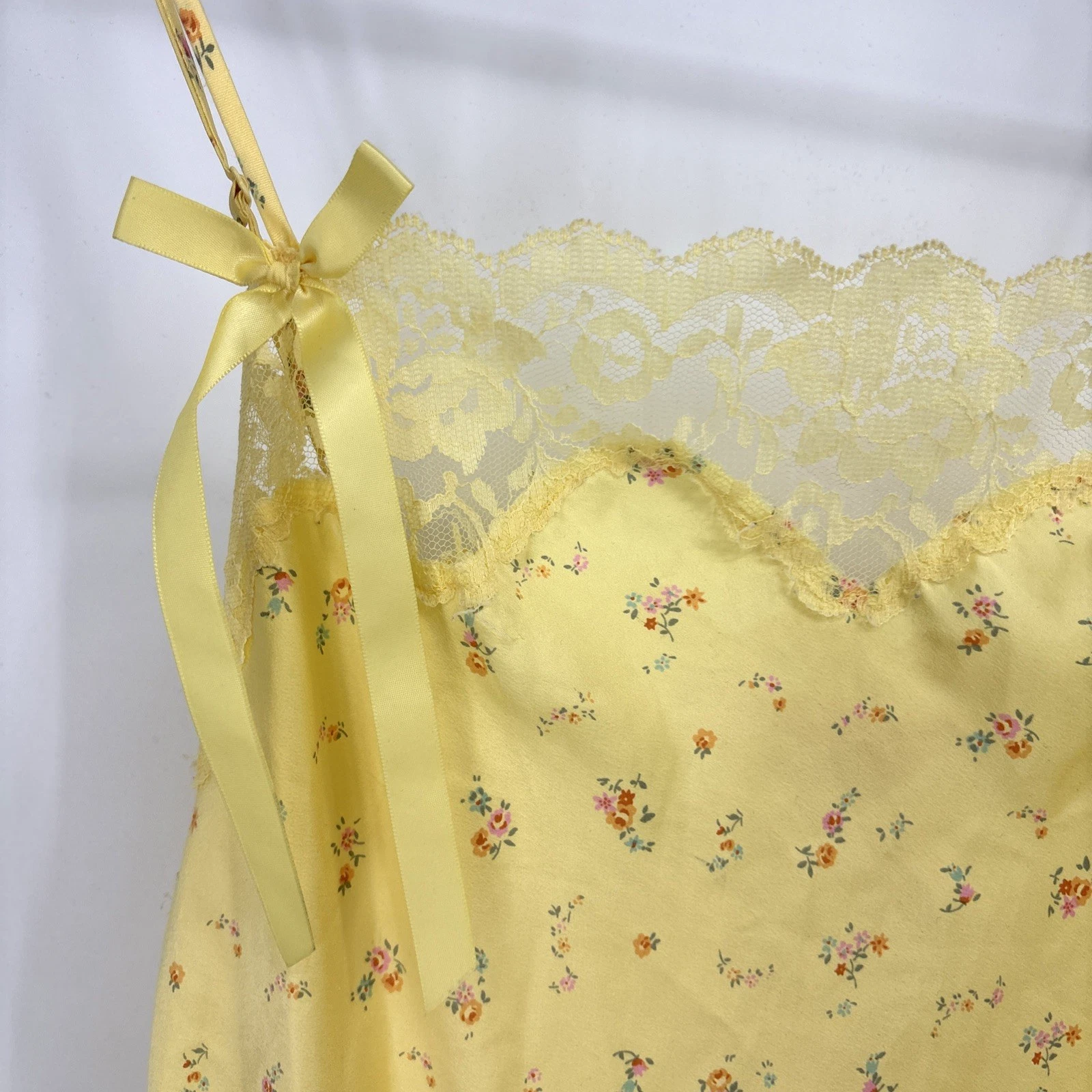 UNDERCOVER Victoria’s Secret Angels Babydoll Vestito Slip Pizzo Floreale Civetta Femminile M Y2K