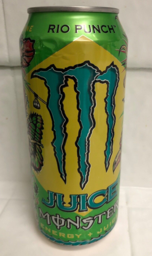 DAMAGED JUICE MONSTER ENERGY DRINK RIO PUNCH 1 FULL 16 FLOZ CAN DAMAGED BUY NOW - 第 1/16 張圖片