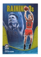 Steve Kerr Panini Donruss Optic 2022-2023 Raining 3s GOLD 03/10 - Seller Canada