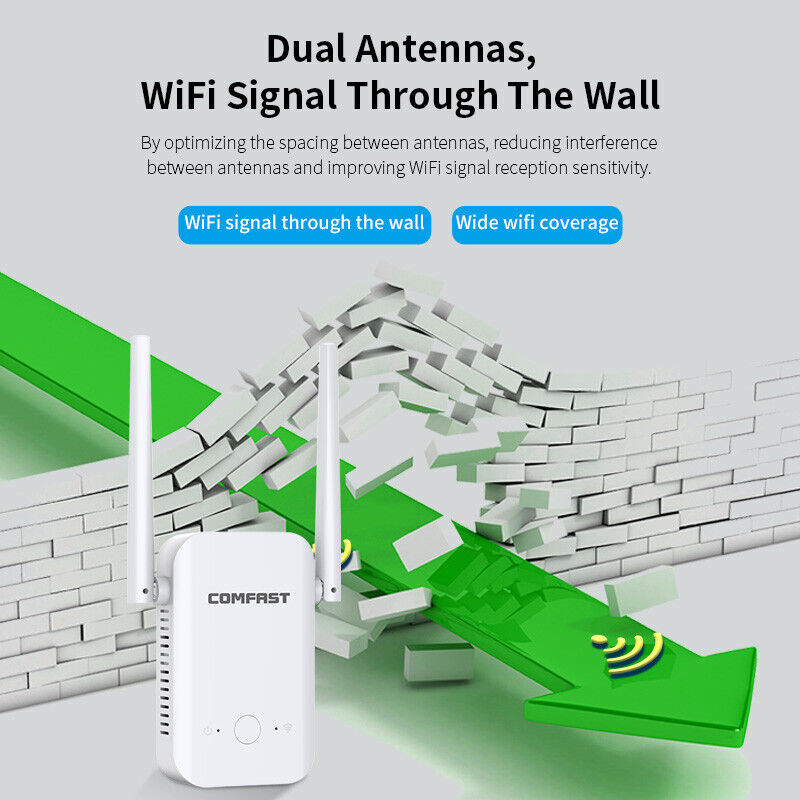 300Mbps WiFi Repeater Extender WIFI Booster Router Wireless Signal Amplifier