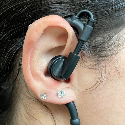 G-Shape Swivel Earpiece Headset with in-Line PTT Button for Motorola Two-Way ... - Picture 7 of 7