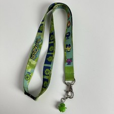 VTG Tamagotchi Lanyard Kuchipatchi Gotchi Gear Leash Lama Green w/ Charm
