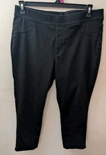 Time And Tru Womens Pull On Jegging Pants Size XXL Black Stretch