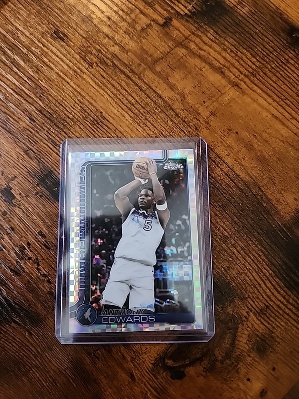 2025-26 Topps Chrome - Anthony Edwards #151 X-Fractor