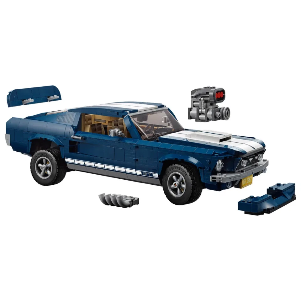 Ford Mustang GT Building Blocks 1471 Mattoncini Set Completo TECHNIC limitata - Immagine 2 di 4