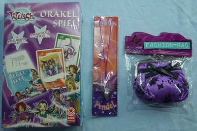 Witch W.I.T.C.H. 3er Set Sammlung Konvolut Paket Heft-Extras Orakel Spiel Pendel
