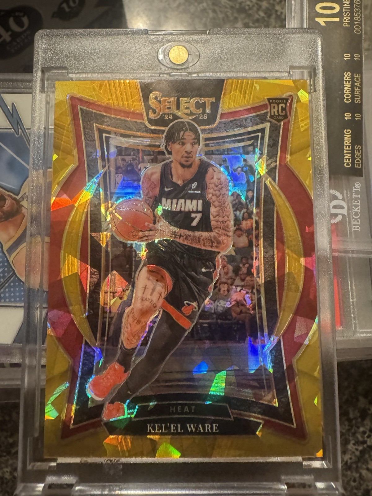 2024-25 Panini Select Concourse Kel'el Ware #66 Gold Disco Prizm /10 (RC)