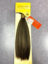 Bohyme Gold 100 Remi Human hair Virgin Yaki Velvet Body 1B/270 12"