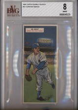 1955 Topps Double Header #41-42 Ed Lopat Harvey Haddix BGS 8
