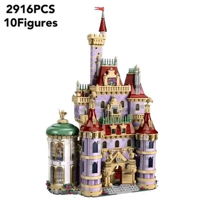 COMPETIBLE WITH LEGO Beauty And The Beast Castle Building Blocks 2916PCS + 10 Figures 43263 UNBRANDED
