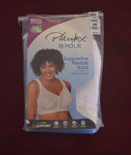 New Womens Playtex 38D Bra White 18 Hour Wirefree Supportive Flexible Back