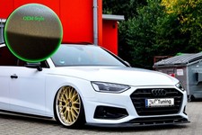 Frontspoiler Cuplippe Schwert aus ABS passend für Audi A4 B9 Facelift OEM Optik