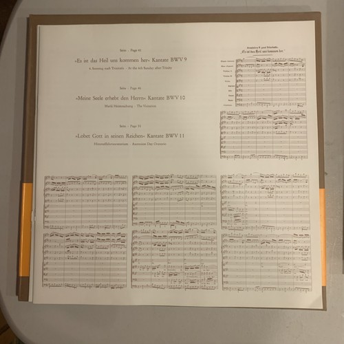 Bach, Box Set, VG+, Kantatenwerk - Complete Cantatas Vol. 3 BWV 9-11 (w/inserts) - Picture 4 of 8