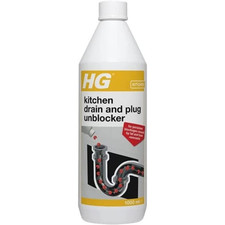 Image of HG Kitchen Drain & Plug Unblocker 1L Heavy Duty Sink Cleaner Septic Safe