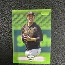 Topps 2025 Stadium Club Michael King Green Parallel #128 San Diego Padres