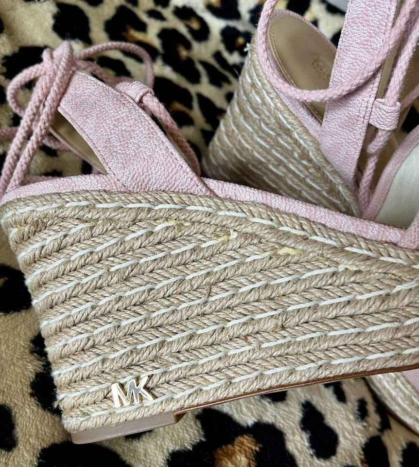 Sandalias Michael Kors para mujer alpargata con cordones talla 10M Foto 4 de 4