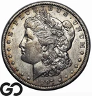 1897-O Morgan Silver Dollar Coin, Better New Orleans Issue, Choice AU++