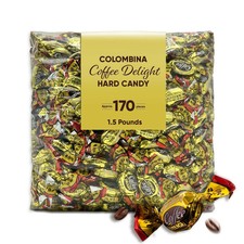 Coffee Delight Gluten Free Coffee Flavor Bulk  Delicious Hard Candy 1.5 Pound 