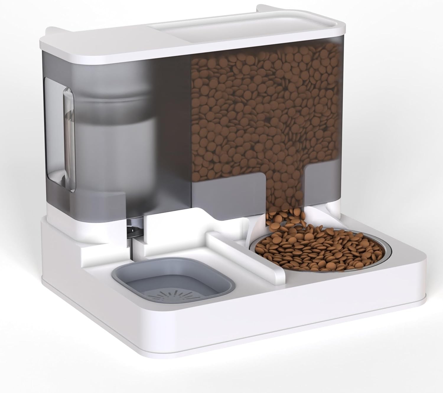 2 in 1 Automatic Cat Feeder 3.8L Gravity Pet Food & Water Dispenser for Cats
