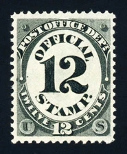 #O52, 12c Post Office, VF/XF-OG-NH, pristine gum, 2021 PFC (graded 85, nh)