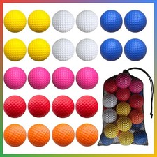 Foam Golf Balls 24 Pack Backyard Outdoor Indoor Training Mixed Color