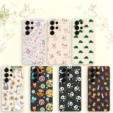 Seamless Animals Pattern TPU Case Phone Cover For Samsung S26 S25 Ultra S24 A35