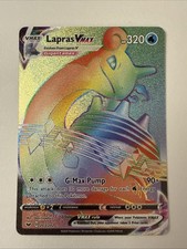 Lapras VMAX 203/202 Rainbow Rare 2020 Pokemon Sword & Shield Card NM+ on eBay