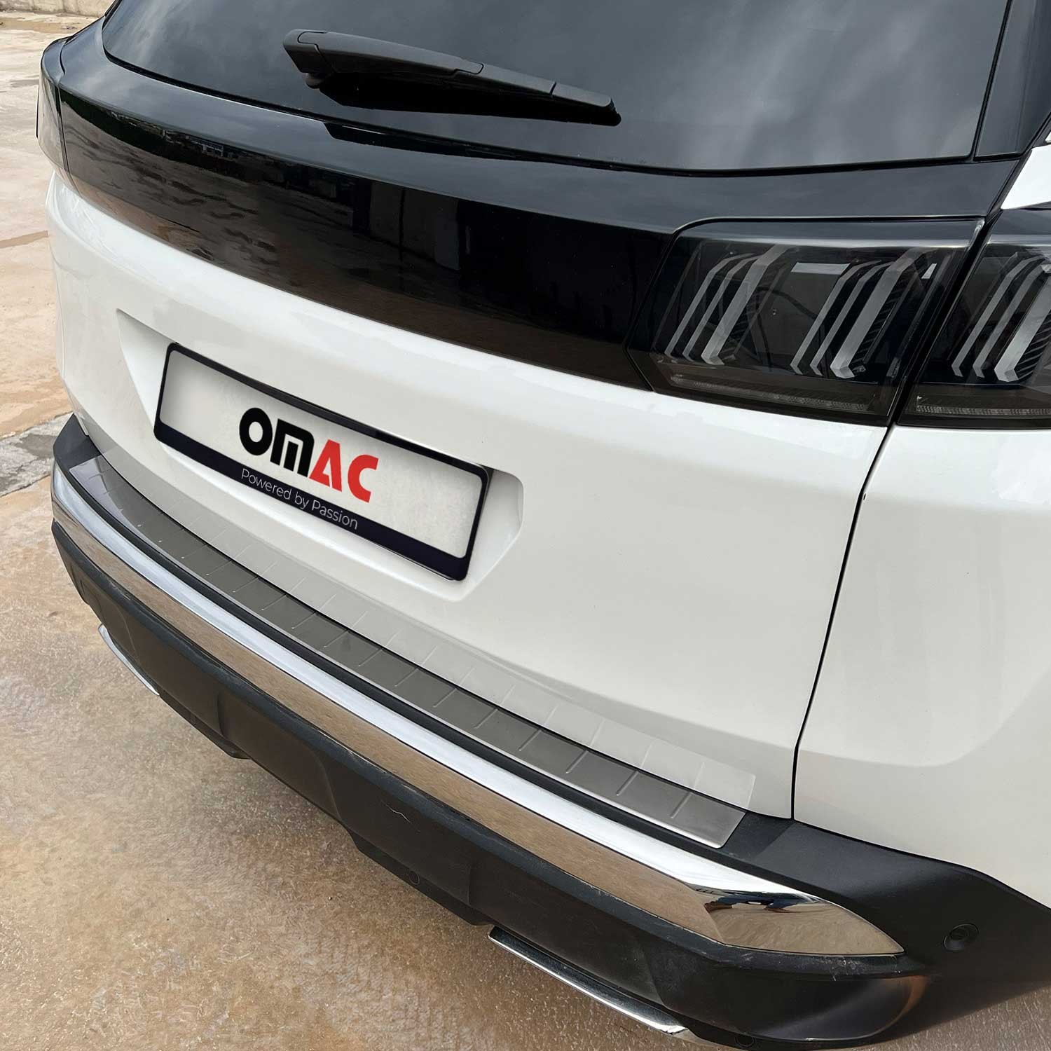 Ladekantenschutz Stoßstange für Peugeot 3008 II 2016-2024 Edelstahl Dunkel Chrom