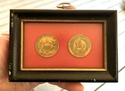 Reproduction Confederate Half Dollar Coins. Framed And Sealed 1971.