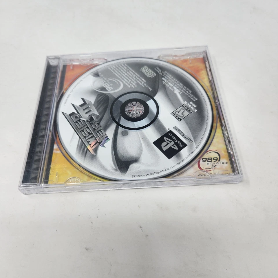 Twisted Metal III 3, PlayStation 1 PS1, 1998 No Manual Black Label Tested  - Image 2 of 4
