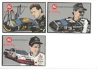 *1992 AC Racing Postcards Near-Complete 7/8 card set-(Missing Rudd) 5 AUTOGRAPHS