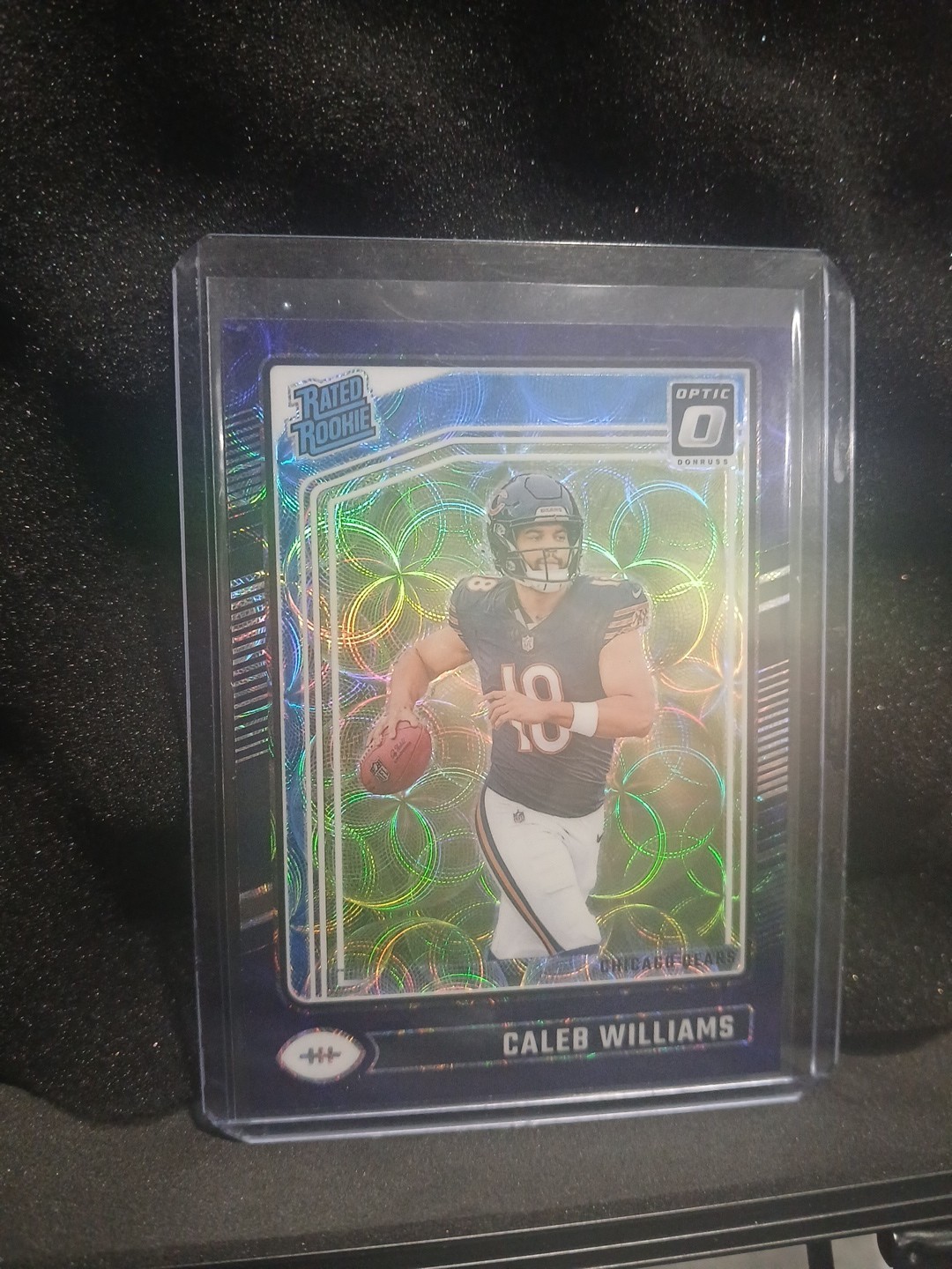 2024 Panini Donruss Optic - Rated Rookie Caleb Williams #201 Purple Scope Prizmm