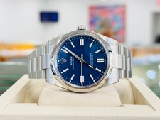 Rolex Oyster Perpetual 41 134300 Mediterranean Blue Dial Box and Papers Unworn 7