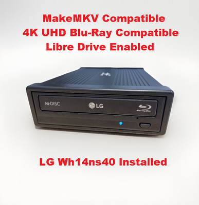 Vantec Nexstar Dx2 Externer Blu-Ray Brenner Makemkv Uhd 4k Libredrive LG WH14NS40