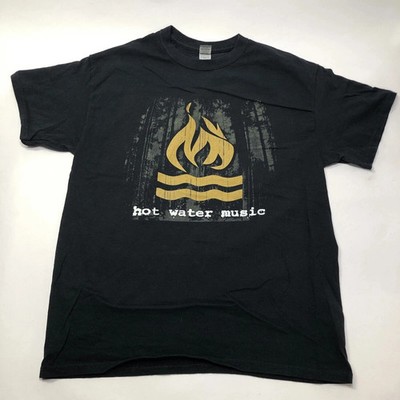 Hot Water Music Band Logo T-Shirt Emo Punk Post Hardcore Tee