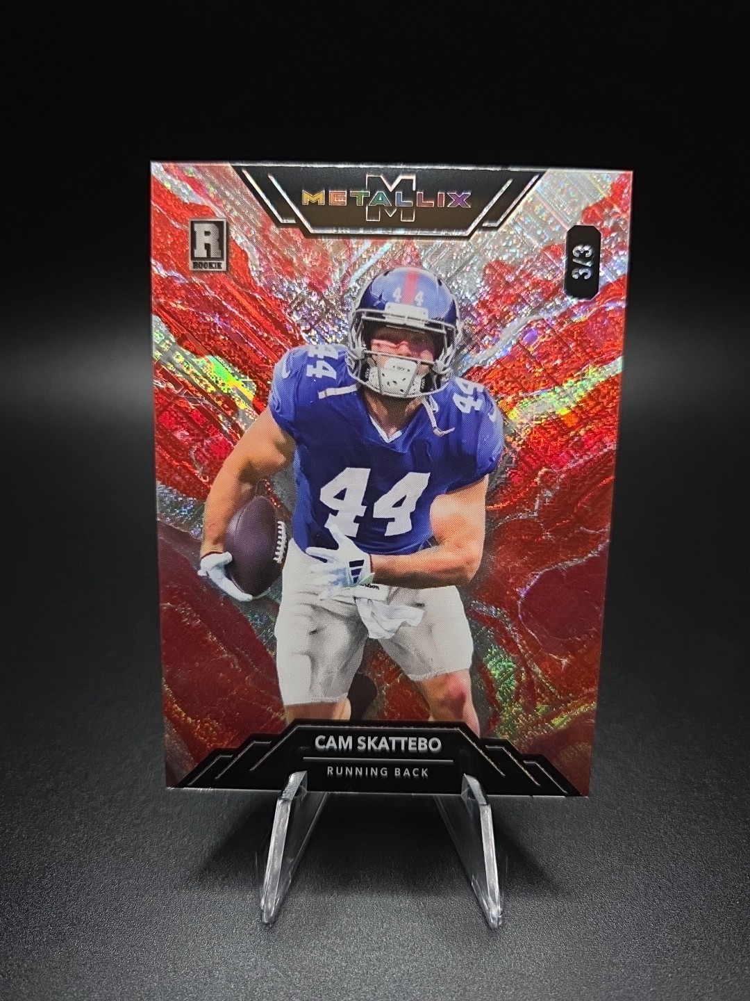 2025 Wild Card Cam Skattebo Metallix Rookie 3/3 New York Giants #WMM-CS