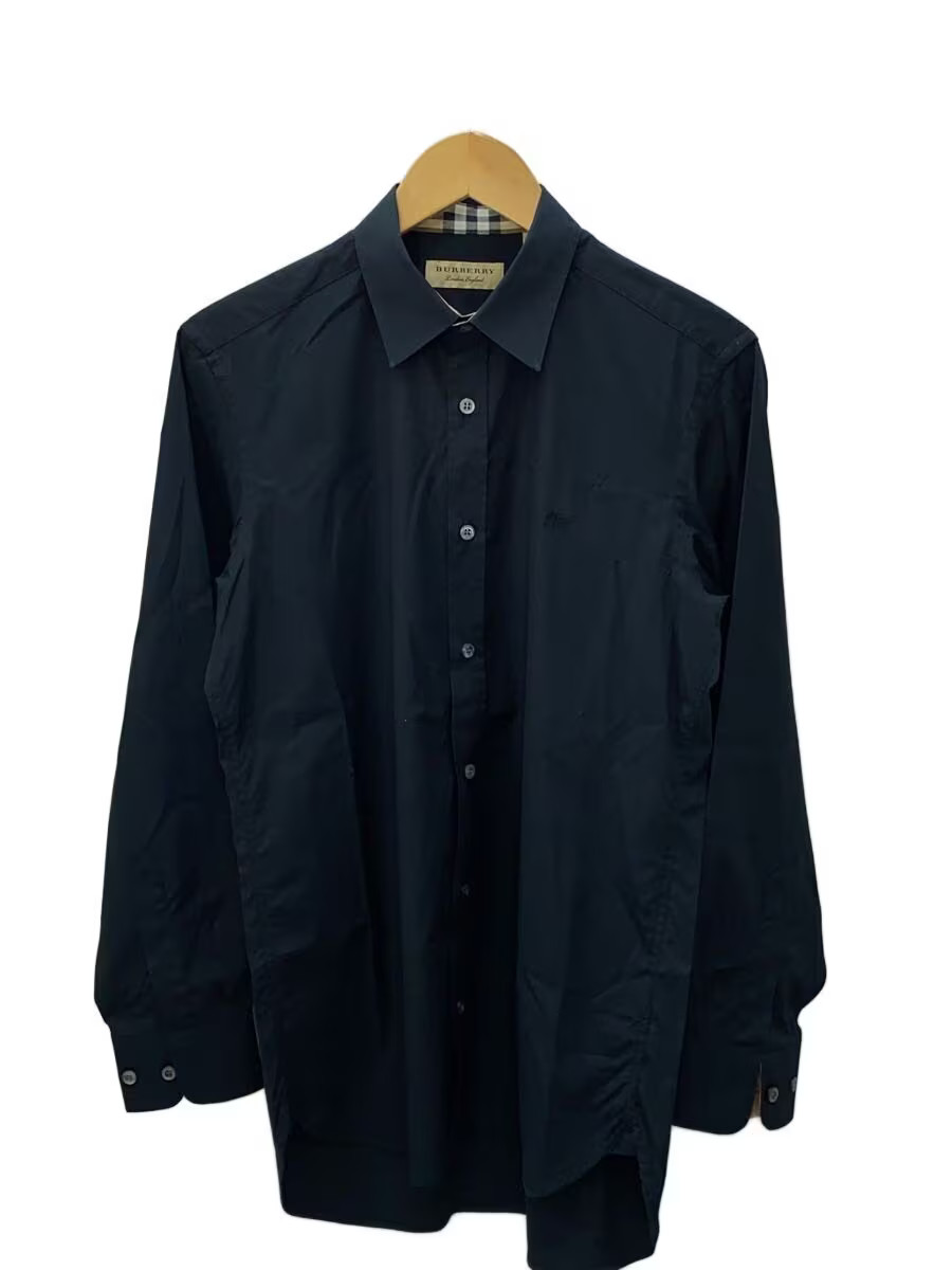 BURBERRY Long Sleeve Shirt, Size S, Black, 8008706