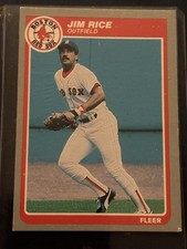 1985 Fleer Baseball Jim Rice Boston Red Sox #168 MLB Trading Card
