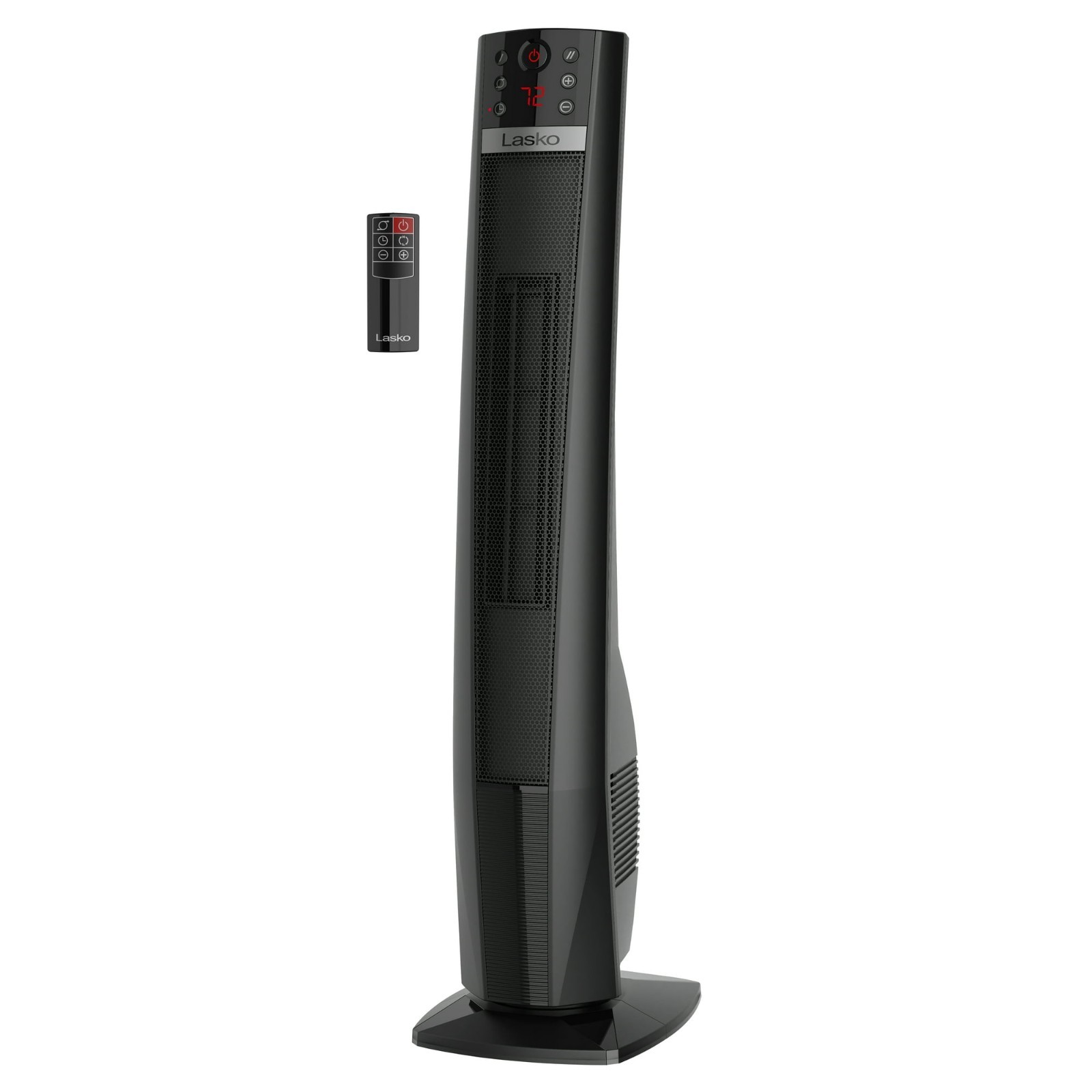 Lasko 32" 1500W Oscillating Ceramic Tower Heater, Remote Control, Timer, Black